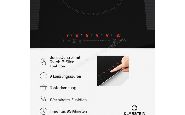 KLARSTEIN Delicatessa 90 Hybrid Prime Noir - Panneau de commandes