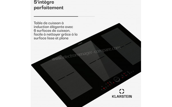 KLARSTEIN Delicatessa 90 Full Flex Noir - Vue 3/4 gauche