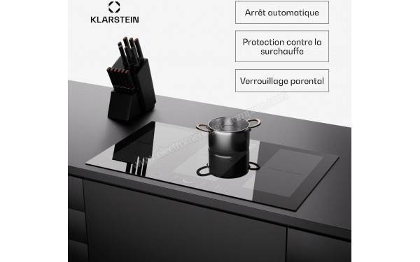 KLARSTEIN Delicatessa 90 Full Flex Noir - Appareil encastr&eacute;