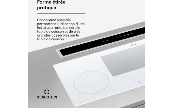 KLARSTEIN Delicatessa 90 Slim Hybrid Blanc - Mise en situation