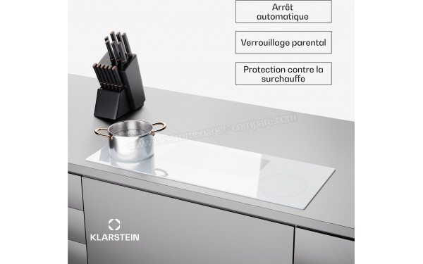 KLARSTEIN Delicatessa 90 Slim Hybrid Blanc - Mise en situation