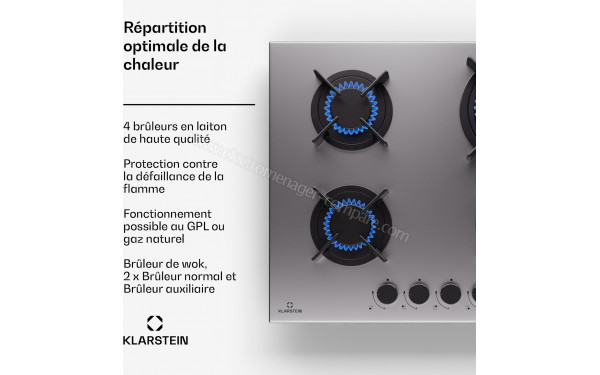 KLARSTEIN Goldflame 4 Inox - Mise en situation