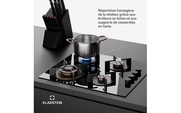 KLARSTEIN Goldflame 4 Noir D - Mise en situation