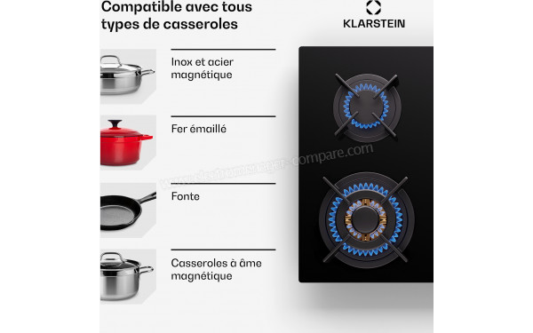 KLARSTEIN Goldflame 4 Noir D - Mise en situation