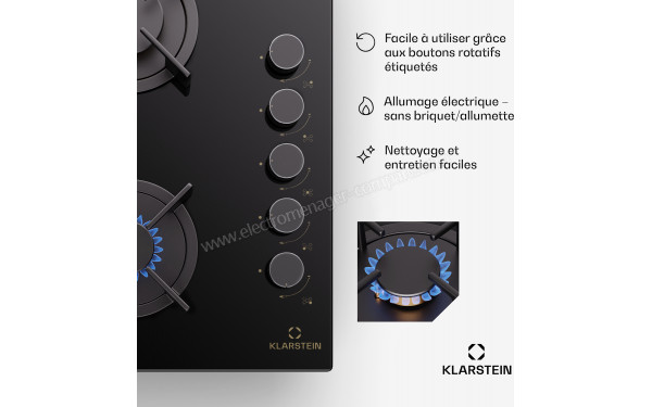 KLARSTEIN Goldflame 5 D - Panneau de commandes