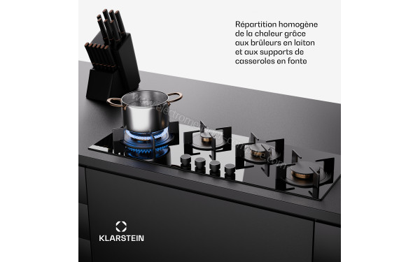 KLARSTEIN Goldflame 4 Slim Noir - Mise en situation