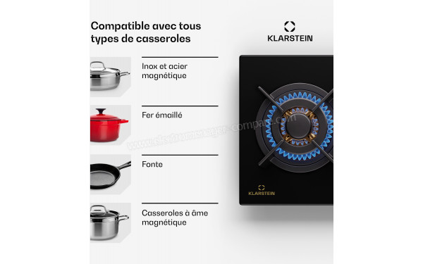 KLARSTEIN Goldflame 4 Slim Noir - Mise en situation