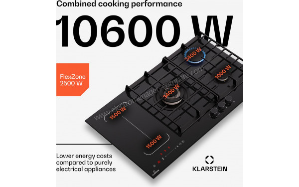 KLARSTEIN MultiChef 5 Noir - Puissance de cuisson