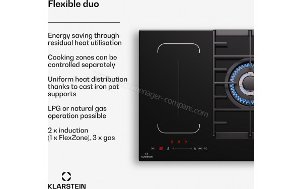 KLARSTEIN MultiChef 5 Noir - Zones flexibles