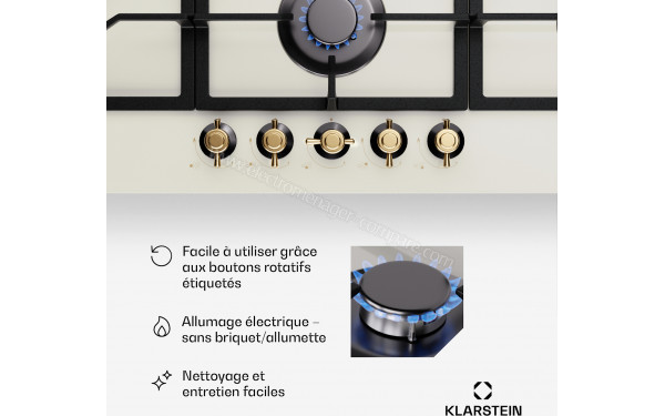 KLARSTEIN Victoria Chef Edition Blanc - Panneau de commandes