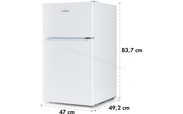 KLARSTEIN Big Daddy Cool 87 L Blanc 2024 - Dimensions