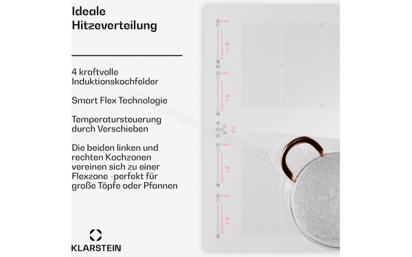 KLARSTEIN Masterzone 60 Flex Blanc - Panneau de commandes