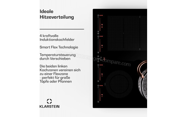 KLARSTEIN Masterzone 60 Hybrid Noir - Panneau de commandes