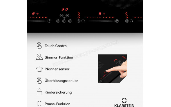 KLARSTEIN Masterzone 60 Hybrid Noir - &Eacute;cran tactile