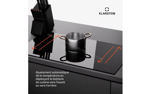 KLARSTEIN Masterzone 90 Flex Noir - Ajustement automatique de la temp&eacute;rature