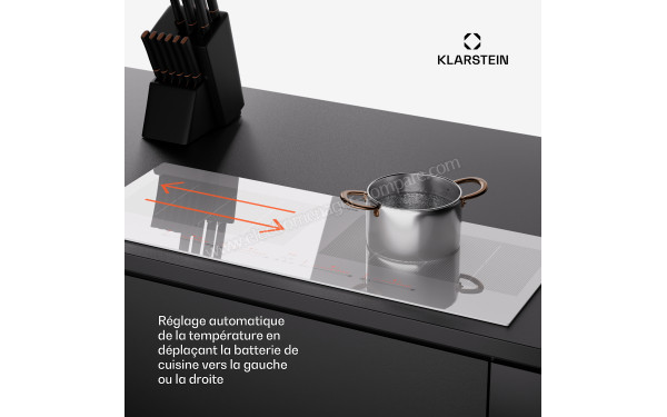 KLARSTEIN Masterzone 90 Slim Flex Blanc - R&eacute;glage automatique de la temp&eacute;rature