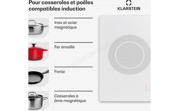 KLARSTEIN Masterzone Slim Round Blanc - Mise en situation