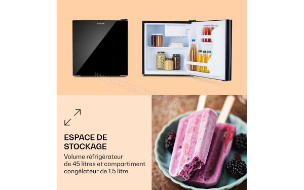 KLARSTEIN Luminance Frost 45 L Noir 2024 - Vue de l'int&eacute;rieur
