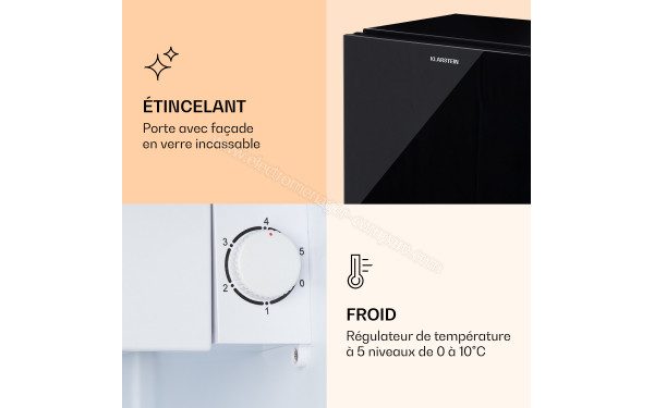 KLARSTEIN Luminance Frost 45 L Noir 2024 - Panneau de commandes