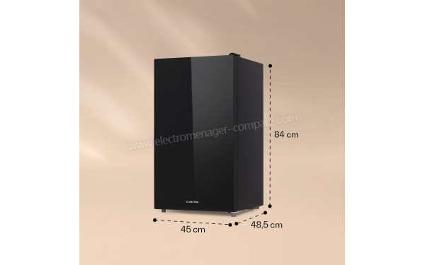 KLARSTEIN Luminance Frost 91 L Noir 2024 - Dimensions