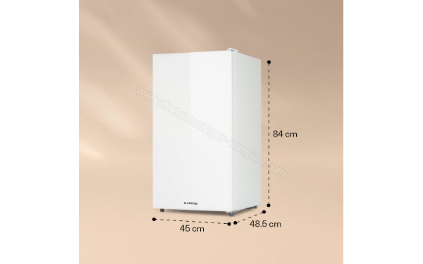 KLARSTEIN Luminance Frost 91 L Blanc 2024 - Dimensions