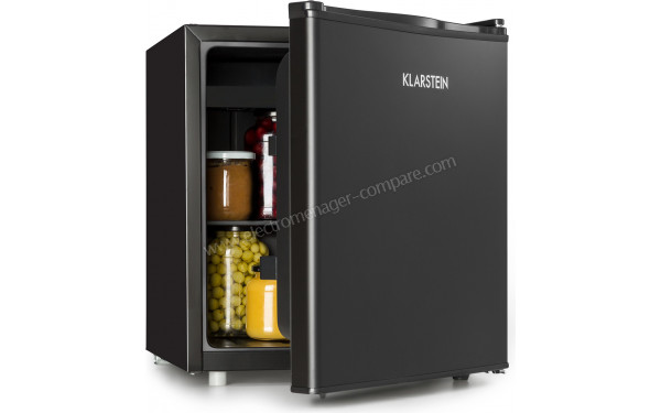 KLARSTEIN Obsidian 46 L Noir Classe E - Vue 3/4 gauche