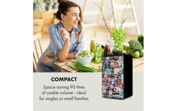 KLARSTEIN Cool Vibe 88 L - Vue 3/4 droite