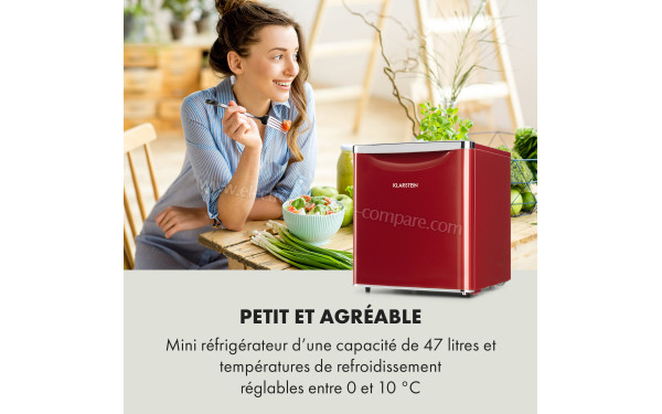 KLARSTEIN Yummy 45 L Rouge 2024 - Vue 3/4 droite