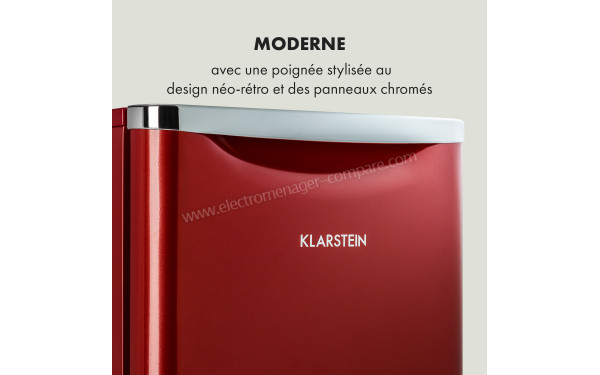 KLARSTEIN Yummy 45 L Rouge 2024 - Zoom sur la poign&eacute;e int&eacute;gr&eacute;e