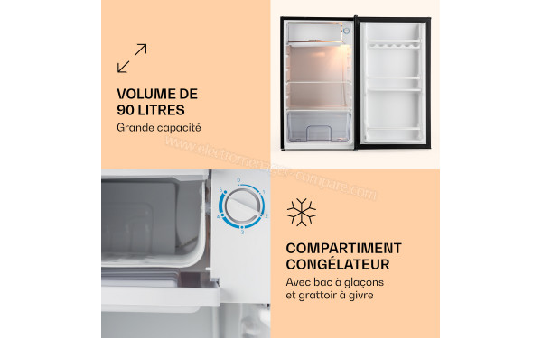 KLARSTEIN Delaware 90L Noir - Vue de l'int&eacute;rieur