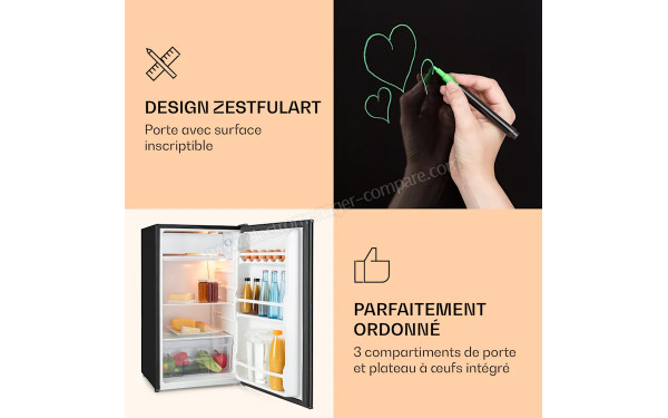 KLARSTEIN Spitzbergen Uni Noir 2024 - Vue de l'int&eacute;rieur