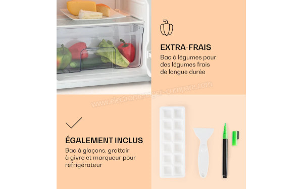 KLARSTEIN Spitzbergen Uni Noir 2024 - Bac fra&icirc;cheur