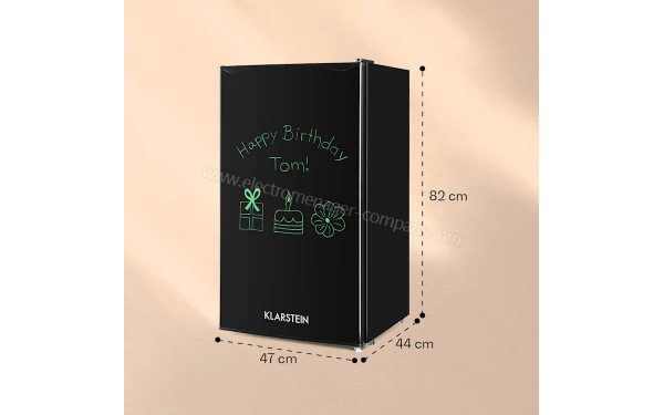 KLARSTEIN Spitzbergen Uni Noir 2024 - Dimensions