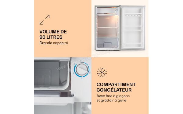 KLARSTEIN Unique 90 L Argent - Vue de l'int&eacute;rieur
