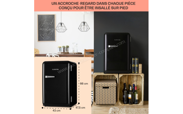 KLARSTEIN Audrey 70 L Noir 2024 - Dimensions