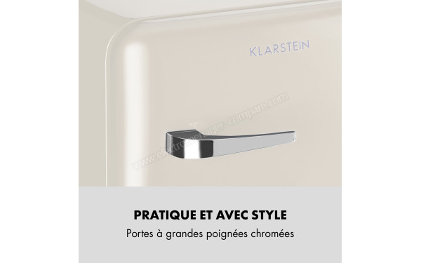 KLARSTEIN Audrey Mini 48 L Cr&egrave;me 2024 - Zoom sur la poign&eacute;e