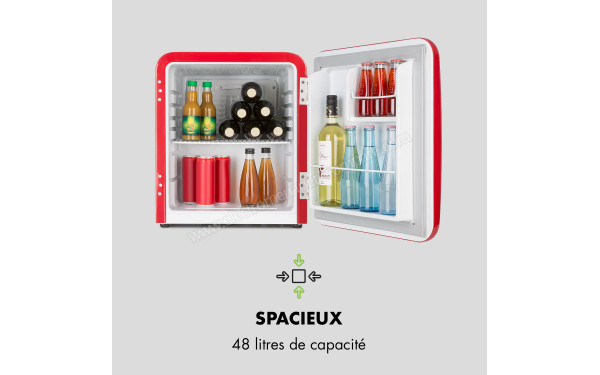 KLARSTEIN Audrey Mini 48 L Rouge 2024 - Vue de l'int&eacute;rieur