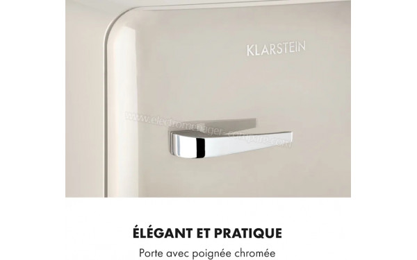 KLARSTEIN Audrey Mini 2 en 1 Cr&egrave;me 2024 - Zoom sur la poign&eacute;e