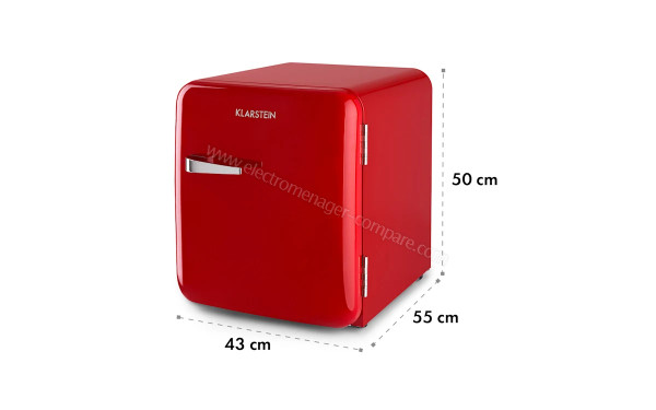 KLARSTEIN Audrey Mini 2 en 1 Rouge 2024 - Dimensions