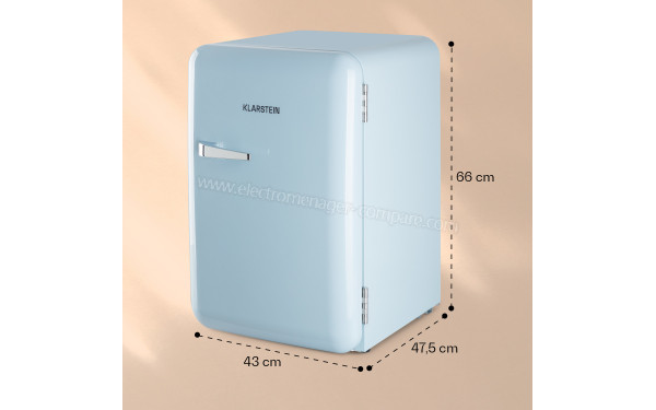 KLARSTEIN Audrey 70 L Bleu 2024 - Dimensions