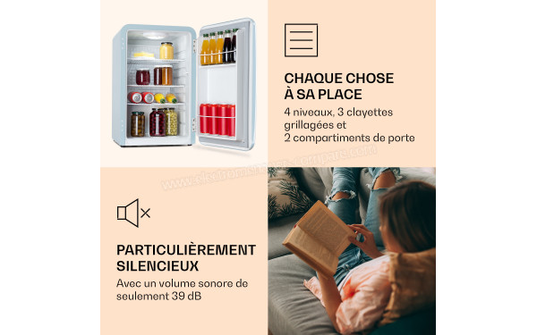 KLARSTEIN Audrey 70 L Bleu 2024 - Vue de l'int&eacute;rieur