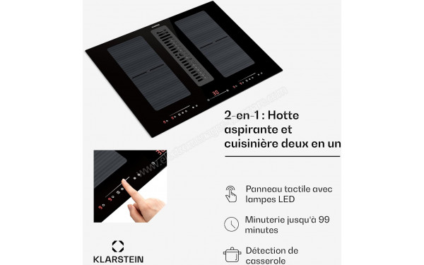 KLARSTEIN Full House 72 Down Air System Noir - &Eacute;cran tactile