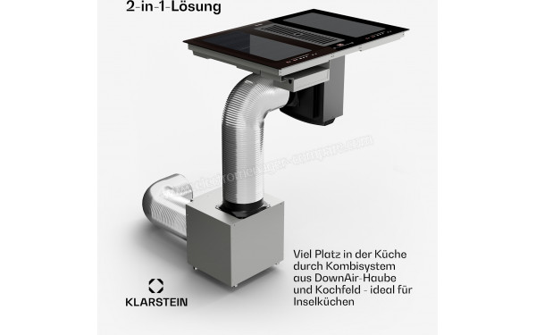 KLARSTEIN Full House 77 Down Air System Noir - Mise en situation