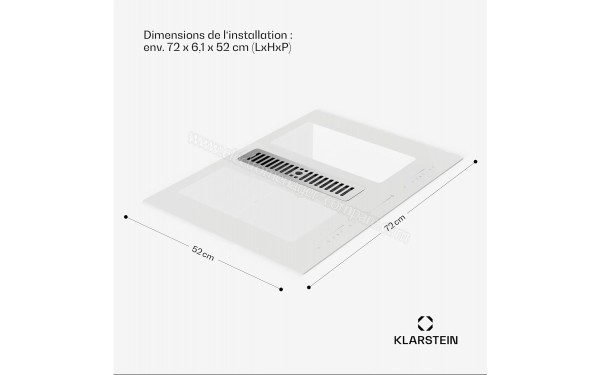 KLARSTEIN Full House 72 Down Air System Blanc - Dimensions