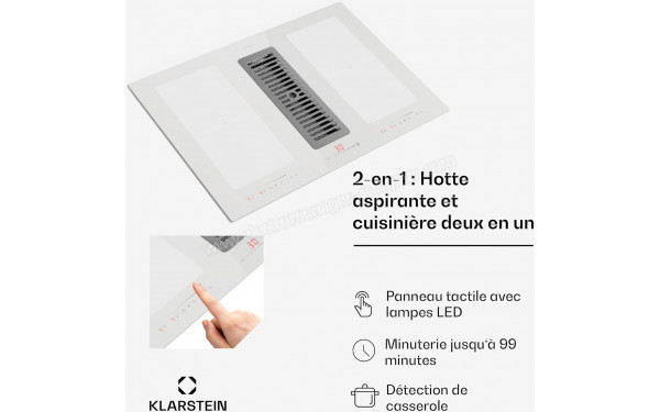 KLARSTEIN Full House 77 Down Air System Blanc - &Eacute;cran tactile