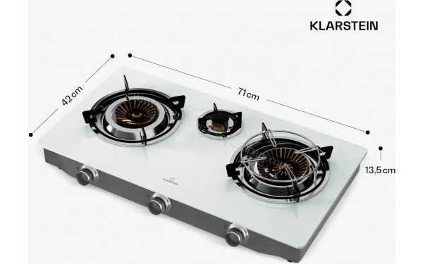 KLARSTEIN Barzona 3 Blanc - Dimensions