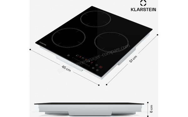 KLARSTEIN Delicatessa 45 Noir - Dimensions