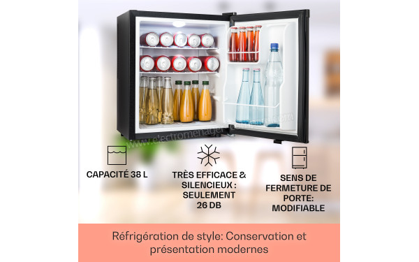 KLARSTEIN Happy Hour 38 Noir 2024 - Vue de l'int&eacute;rieur