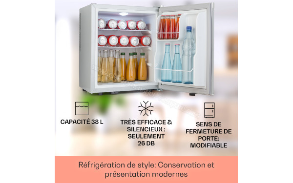 KLARSTEIN Happy Hour 38 Argent 2024 - Vue de l'int&eacute;rieur