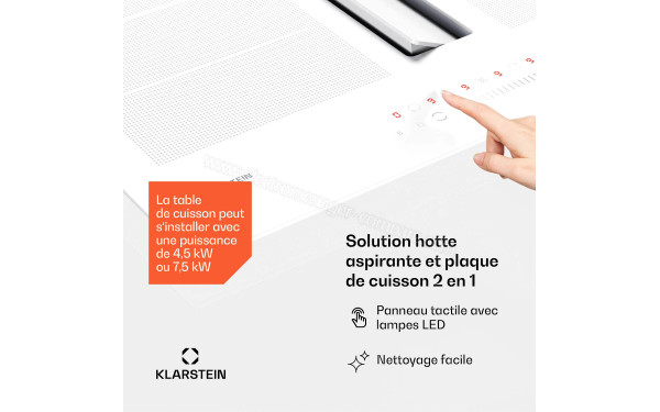 KLARSTEIN Chef-Fusion Down Air System 60 Blanc - Panneau de commandes